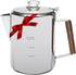 MEREZA Camping Coffee Pot, Stovetop Percolator, Stainless Steel Coffee Pot for Camping, 9 Cup, Fast Brew
