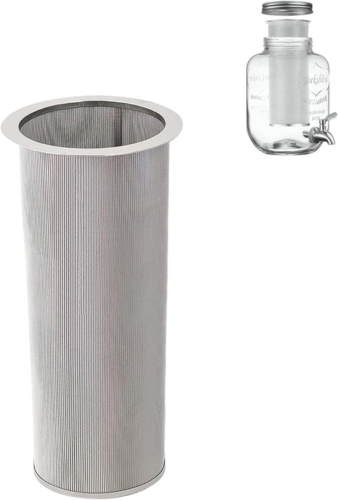 Cold Brew Coffee Filter for 1 Gallon Mason Jars, Stainless Steel Fine Mesh for Large Batch Brewing