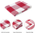 Encasa Homes Anti-Odour Kitchen Dish Towels, 28"x18" (4 Pc Set) Highly Absorbent, Tea Towels for Cleaning & Quick Drying, Cotton Buffalo Red Checks by Encasa XO