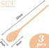 HANSGO 3PCS 12 Inch Long Wooden Spoons, Long Handle Wooden Cooking Mixing Oval Spoons Tasting Spoons Large Cooking Spoons