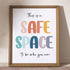 8x10 Inches NEXIHOO This Is a Safe Space Print Therapy Office & School Counselor Wall Art Boho Educational Decor