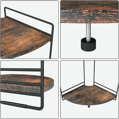 2 Countertop, Counter Tier Corner Shelf, Bathroom Organizer Wooden Bathroom Trays for Vanity Organizer, Makeup Cosmetic