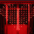 Heart-Shaped LED Curtain Lights - Romantic Red Waterfall Decor