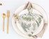 Leaves and Herbs Cloth Napkins Set of 4, Vintage Style Washable Dinner Napkins