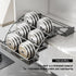 3-Tier Shelf(27.5cm/10.8in) Pull Down Spice Rack Organizer for Inside Cabinet Pantry Expandable Display Riser Shelf