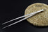 JETKONG 12-Inch Extra-Long Kitchen Tweezers, Fine Tweezer Tongs in Stainless Steel for Cooking