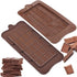 Newk Chocolate Silicone Molds, Break-Apart Candy & Energy Bar Molds, Pack of 6 for Baking