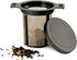 RSVP International Endurance Finium Collection, Loose Leaf Brewing Basket, 3.75" Diameter, Black