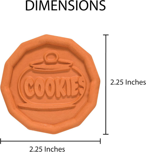Mrs. Anderson’s Baking Brown Sugar Saver, Natural Terracotta Cookie Design, Keeps Brown Sugar Softer