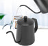 350ml Gooseneck Coffee Kettle - 304 Stainless Steel Tea Kettle for Stovetop, Long Spout, Black