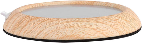 USB Wood Grain Cup Warmer with USB Cable, Electric Drink Plate Tea Mat Coffee Warmer Pad for Home Use