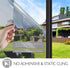 HIDBEA One Way Window Privacy Film, Daytime Heat Control UV Blocking Reflective Mirror Window Tint, Silver