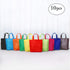 10PCS Reusable Tote Bags for Travel, Kitchen, Dining, Non-woven Fabric Grocery Bags with Handles