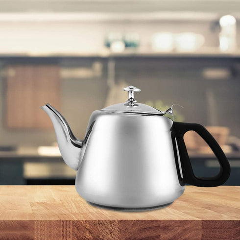 Teapot, 1.5L/2L Stainless Steel Stove-top Coffee Pot with Filter (2L)