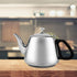 Teapot, 1.5L/2L Stainless Steel Stove-top Coffee Pot with Filter (2L)