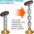 platibo 4PCS (28-110mm) Rotatable Adjustable Threaded Bed Frame Anti-Shake Tool, Headboard Stoppers, Bedside Anti Shake