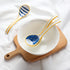 Ceramic Soup Spoons Set of 4, Long Handle Porcelain Japanese Soup Spoons for Pho Ramen Noodles