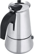 Stainless Steel Moka Pot Espresso Coffee Maker, Portable Electric Heating Espresso Maker for Home Office Use