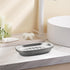 Miruchertter Countertop Stainless Steel Soap Dish with Double Layer Draining for Bathroom, Chrome Brushed Nickel Soap