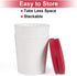 Set 2 (1 DUNCHATY Ice Cream Containers for Homemade Ice Cream, BPA-Free Reusable Freezer Storage Tubs with Airtight