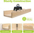 Varbonia 16'' 4 Pack) Floating Nursery Book Shelves for Wall, Wood Book Shelf for Baby Boys Girls Bedroom Bathroom