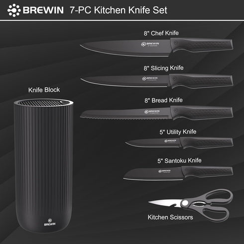Set, Set, Set Set, Knife Brewin Kitchen Knife Knives for Kitchen, Universal Knife Block, Utility Knife Block New Home