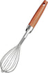 Whisk for Cooking, Stainless Steel Wire Wooden Handle Kitchen Hand Whisk for Blending, Beating, Stirring