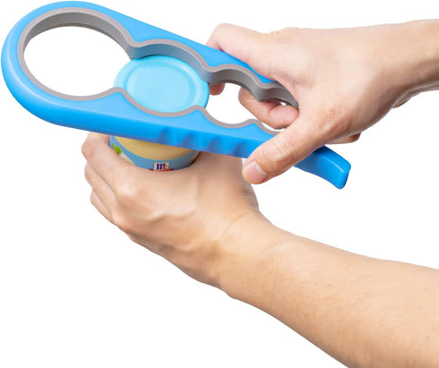 Bloss Anti-skid Jar Opener, Rubber Can Opener Kitchen Grippers for Stubborn Lids, Caps, and Bottles, Blue