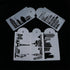 Landmark Building Cake Stencils, 5Pcs/Set Fondant Cake Decorating Templates for Bakery Tools