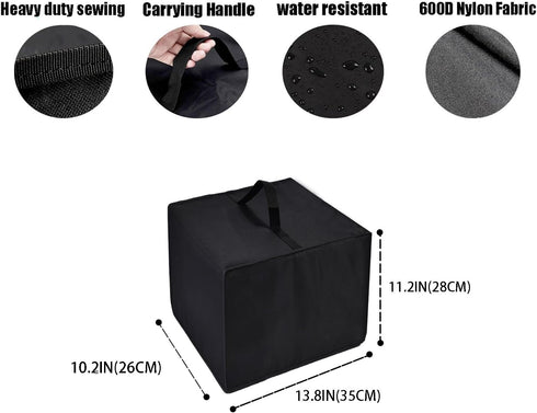 Cover for Coffee Maker, De'Longhi Stilosa Manual Espresso Machine, Black/Stainless, Water-Resistant Nylon
