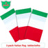 3 Pieces Italian Flag Rectangular Tablecloth Decorations, 54 x 108 Inch Plastic Table Cover for Party Family Gathering