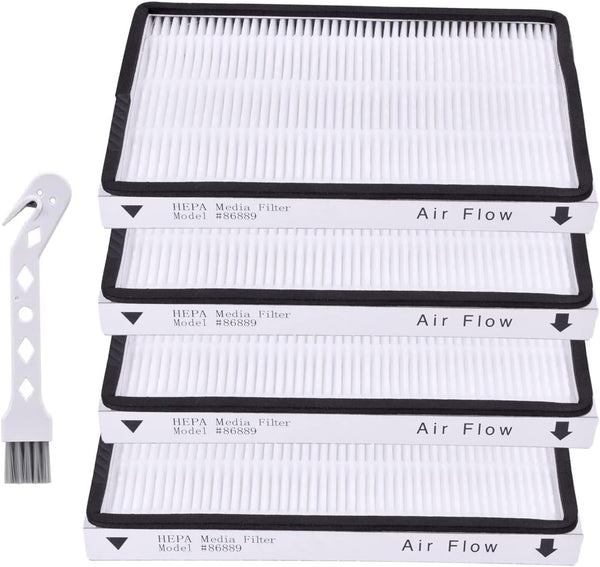4 Pack HEPA Filter for Sears Kenmore EF-1, Part #86889, 20-86889, 20-53295, Also for Panasonic (Part # MC-V199H)