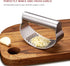 Garlic Press Rocker - Stainless Steel Garlic Crusher, Bottle Opener, Chopper, Squeezer, Slicer
