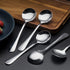 HAPPY KIT 12 Pcs Premium Stainless Steel Soup Spoons Set, Heavy-Weight Durable Round Flatware