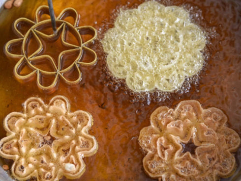Thai Dok Jok Sesame Cookies Brass Mold Maker - Crispy Biscuit Blossom Lotus Flowers Cookie 3.15" (Medium)