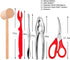 YWHWLX 19-Piece Set Stainless Steel Crab & Lobster Tool - Professional Shellfish Crackers with Mallets, Forks, Scissors