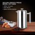 Secura French Press Coffee Maker, 34oz, 304 Grade Stainless Steel, Insulated, 2 Extra Screens