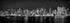 New York City 2022 Manhattan Midtown Skyline Photo Print, Unframed, Night Black & White, 11.75 x 36 inches