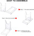 Zonon Acrylic Plate Stands, 20 Pieces, Clear Mini Easels for Displaying Pictures or Plates, Home Office Decoration