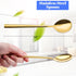 HANSGO 8PCS Stainless Steel Spoons, Soup Spoons Dinner Spoons with Long Handles 8.5 Inch Table Spoons for Kitchen Home Gold