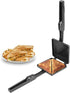 SHRIYA Non-Stick Coated Plates Hot Sandwich Maker, Quadra 4 Cut Toaster for Gas Sandwich Panini Maker