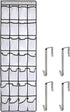Pocket Shoe Organizer, 28 Pocket Door Hanging Shoe Rack for Closet, White (Size: 68.5x20.88inch)