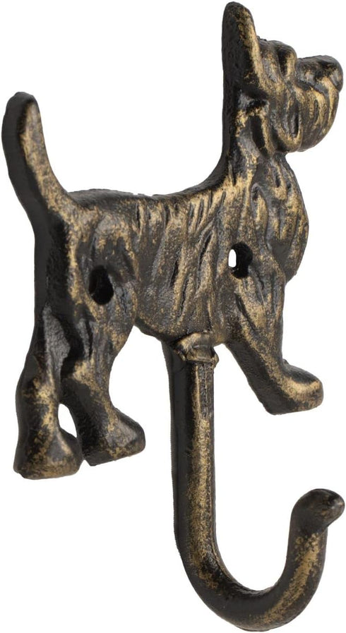 Wall Mounted Cast Iron Home Decor Hook with Unique Dog Design