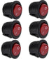 BLOLACDZ 6-Pack On Off Power Switch for Hoover Vacuum Cleaners, Compatible with Multiple Models, 2-Pin 125V 10A
