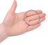 Coideal 20 Pack Metal Shower Curtain Rings, 2 Inch Large Silver Round Loop for Hanging Drapes