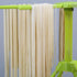 iPstyle Kitchen Pasta Drying Rack, Folding Noodle Stand with 10 Bar Handles, Green