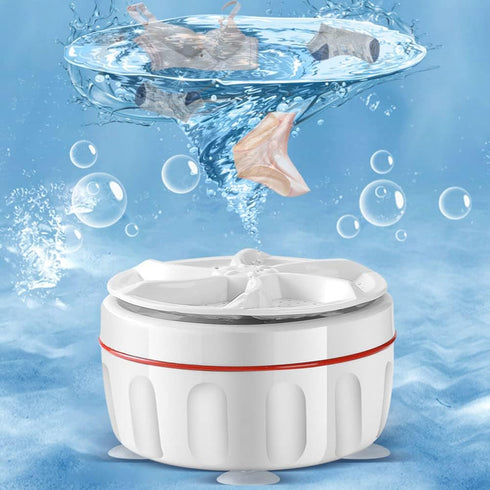 Portable Mini Washing Machine, USB Turbine Washer for Travel, Home, College Room