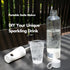 Portable Sparkling Water Maker, Stainless Soda Maker for Home and Outdoor Use, 10PCS Cylinders, 1L PET Bottle