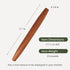 Muso Wood Sapele Wooden French Rolling Pin for Baking, Tapered Roller for Fondant, Pie Crust & Cookie