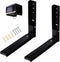 Foldable Arm Adjustable Microwave Wall Mount Brackets, Extensible Wall Hanging Oven Stand Shelf Rack, Load 100 lb